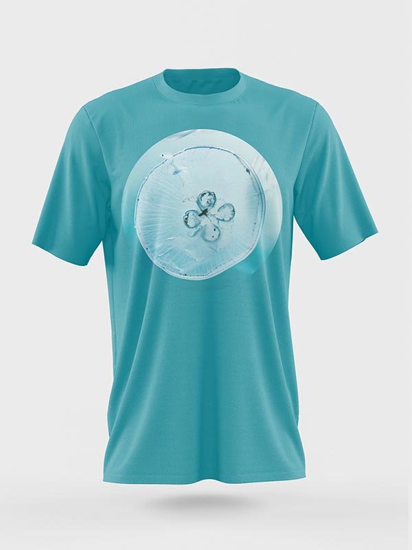 Light Cyan Round Nake T-Shirt Vynil Art