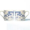 Novotech Print Ceramic Coffee Mug – Blue Botanical Floral Design”