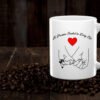 Pinky Promise Heart Love Ceramic Mug – Romantic Gift for Couples, Coffee & Tea Lovers, Anniversary & Valentine Special"